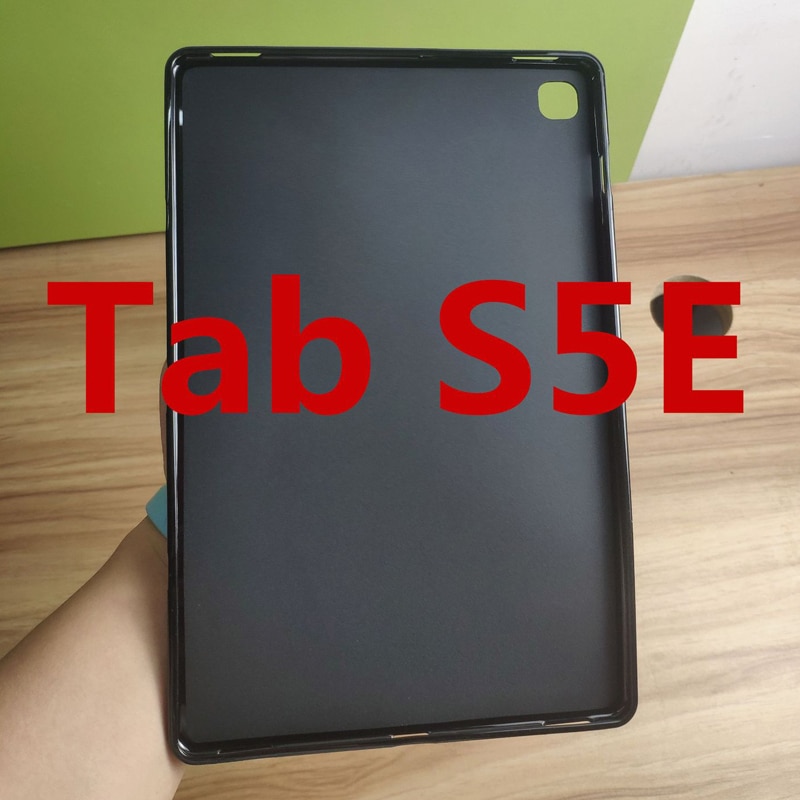 Shockproof Ultra-Thin Soft Silicon Case Cover For Samsung Galaxy Tab S5E 10.5inch T720 T725 TPU Tablet Shell Case: Black