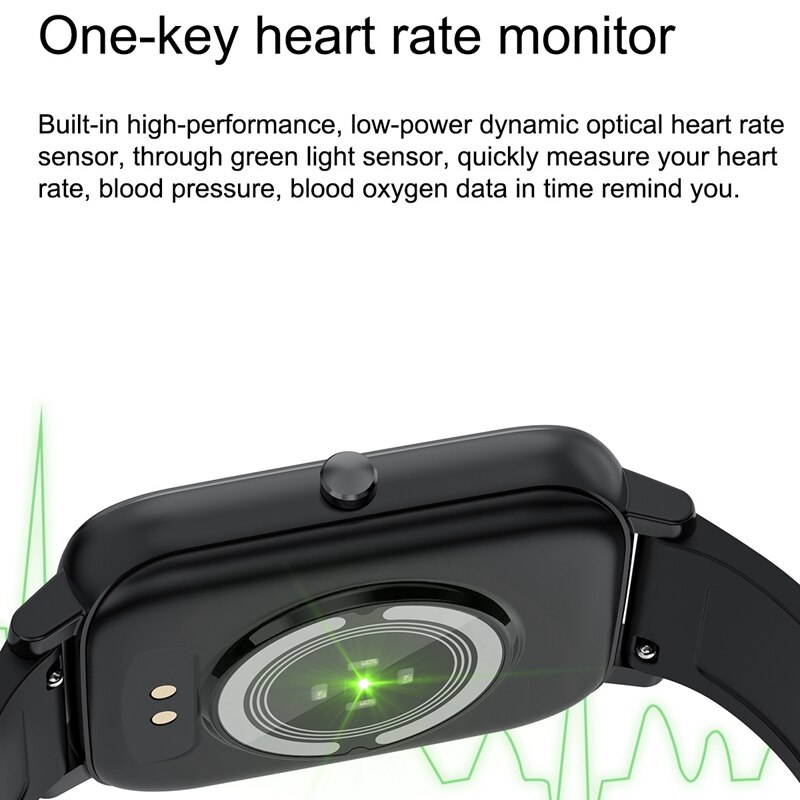 H80 Smartwatch IP67 Waterdicht 1.69Inch Hartslagmeter Sport Ftness Tracker Smart Horloge Voor Ios Android