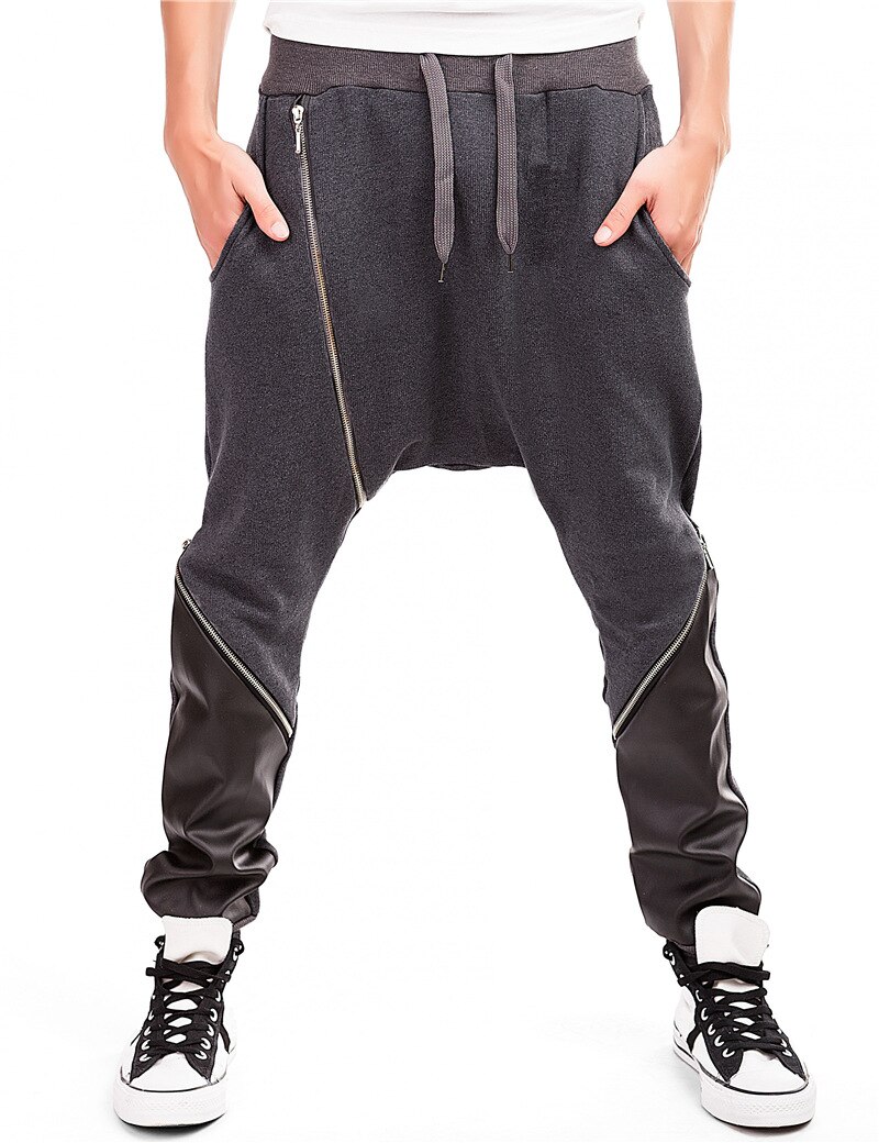 Men's Stretch Drawstring Harem Trousers main image 0