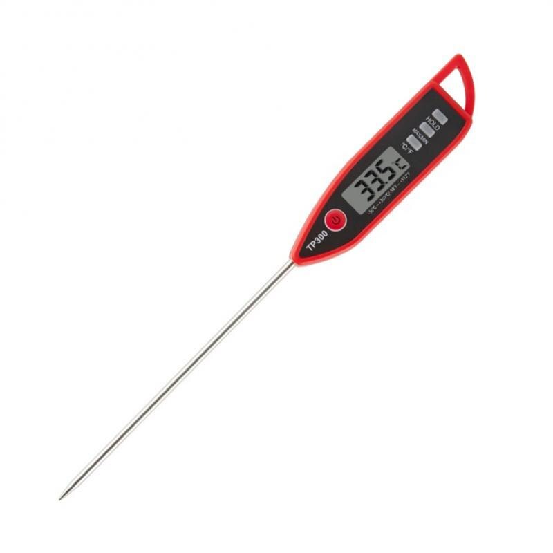 TP300 Food Digital Thermometer For Kitchen BBQ Probe Meat Water Milk Household Cooking Electronic Oven Thermometer Gauge Tools: red
