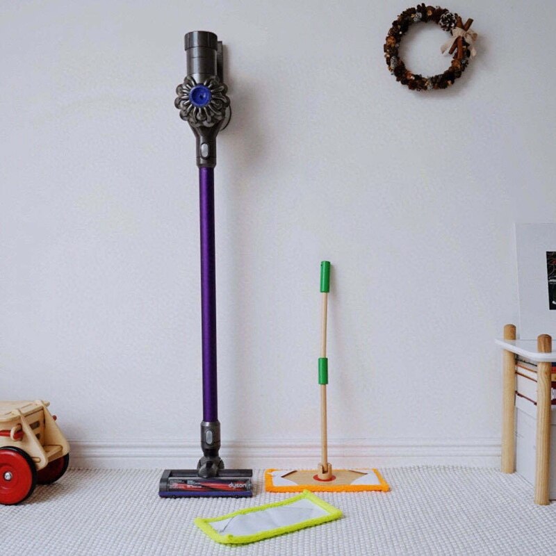 Kids Huishouden Tool Speelgoed Houten Pretend Play Schoonmaken Bezem Simulatie Mop Rag Set Educatief Speelgoed Voor Kinderen