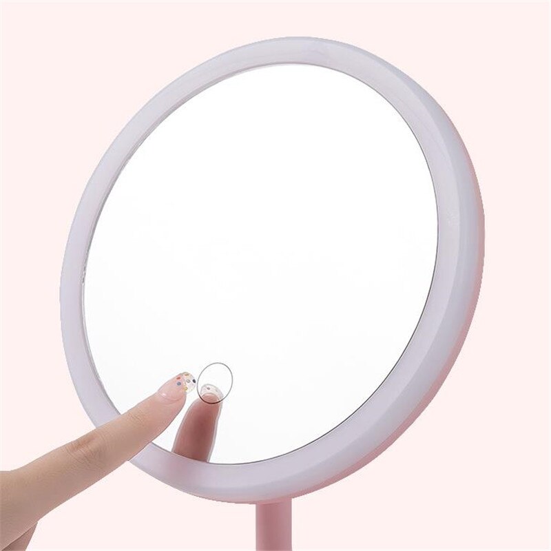 Adjustable Touch Screen Makeup Mirror With Led Standing Mirror Backlit Light Cosmetic Mirrors USB Charging 20#