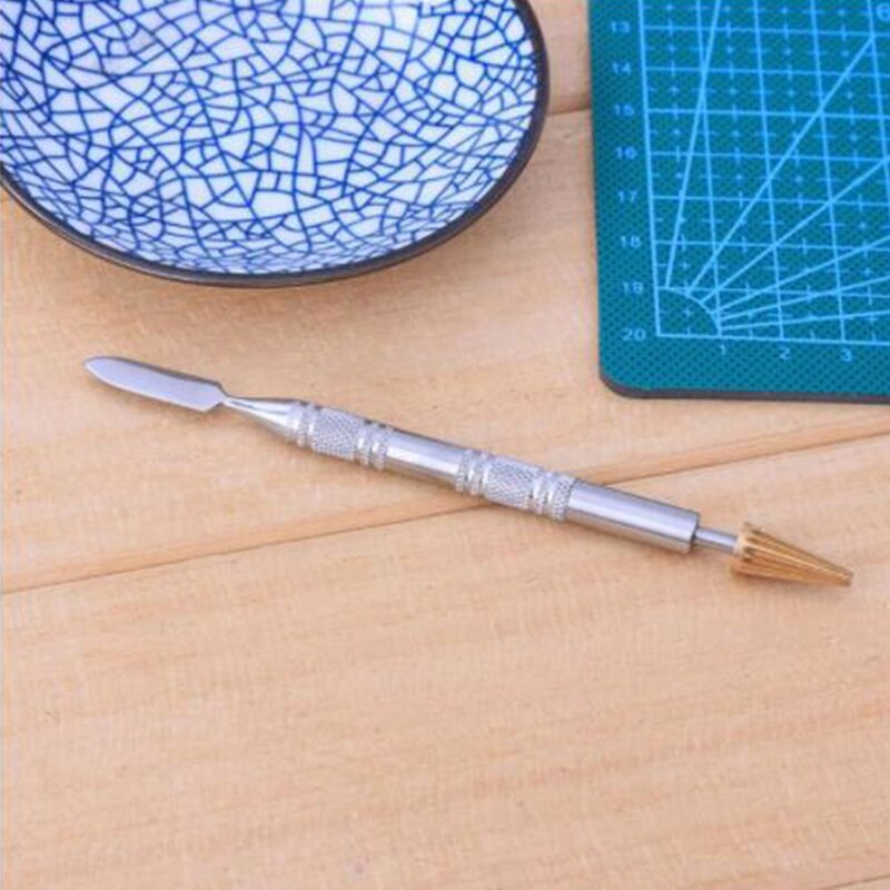 Herramientas de talla de cuero, cabeza de latón, borde de cuero, aceite, colorante, lápiz, aplicador, rodillo de pintura rápida, herramienta para artesanías de cuero