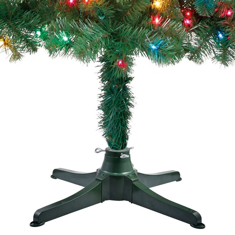 Christmas Tree Electric Rotating Base Stand Xmas Tree Bottom Support Holder Christmas Decoration-EU Plug