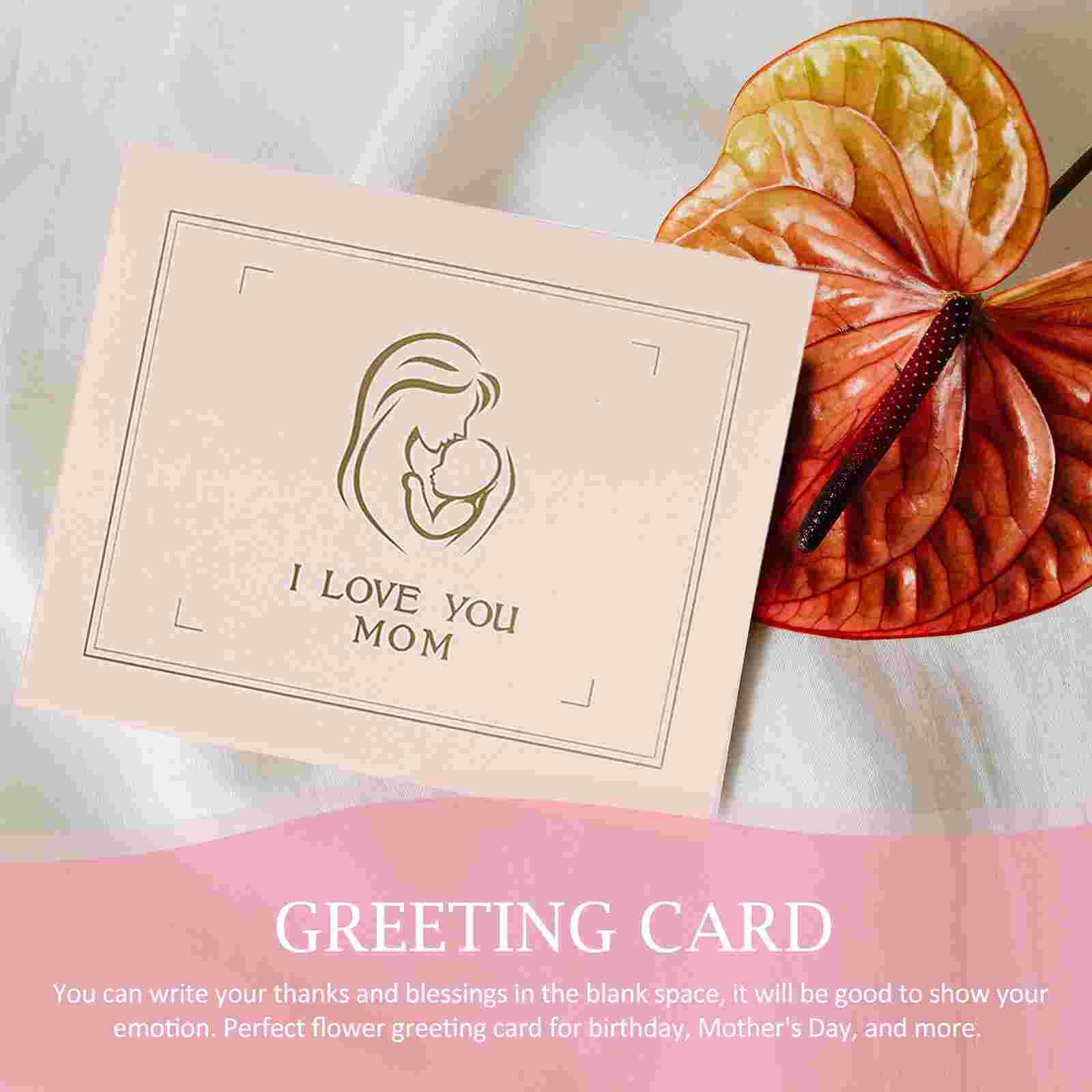 Paper Floral Pop-up Cards 3d Greeting Cards Postcards for Thanksgiving Day