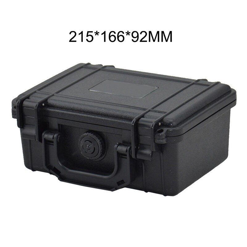 Caja de plástico ABS resistente al agua para equipo de seguridad Caja de Herramientas portátil Caja de Herramientas para vehículos de supervivencia al aire libre contenedor anticolisión: SC051-BLACK