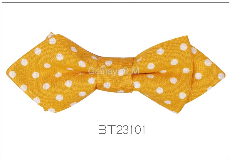 Drenge bowtie bomuld prikker neckwear justerbar børn butterfly til fest england stil piger slips: Bt23101
