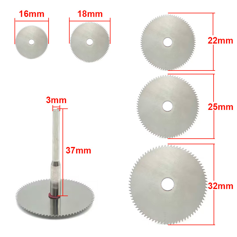 Mini hoja de sierra Circular, disco de corte eléctrico, herramienta rotativa para cortador de Metal Dremel, herramienta eléctrica, discos de corte de madera, 6 uds.