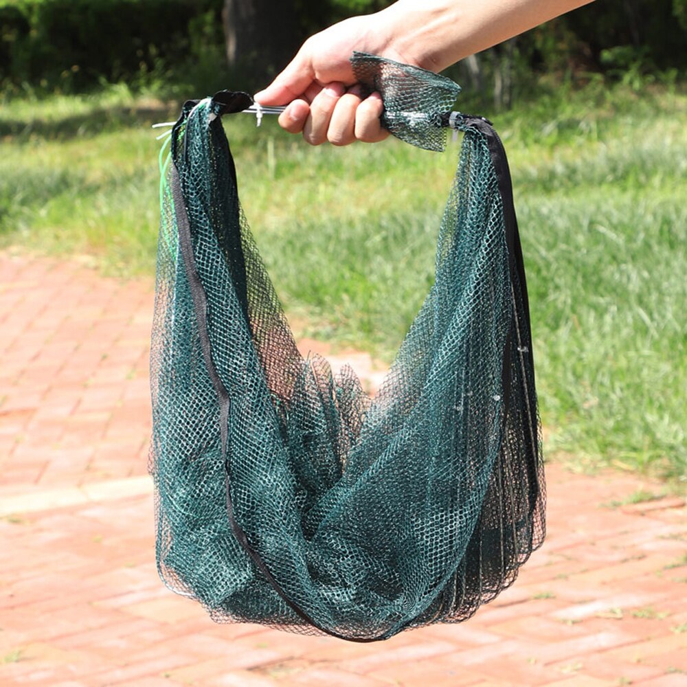6/8/12/20 Holes Casting Fishing Net Crayfish Catcher Crab Cage Nylon Network Foldable Mesh for Catch Fish Tool Trap Landing Nets