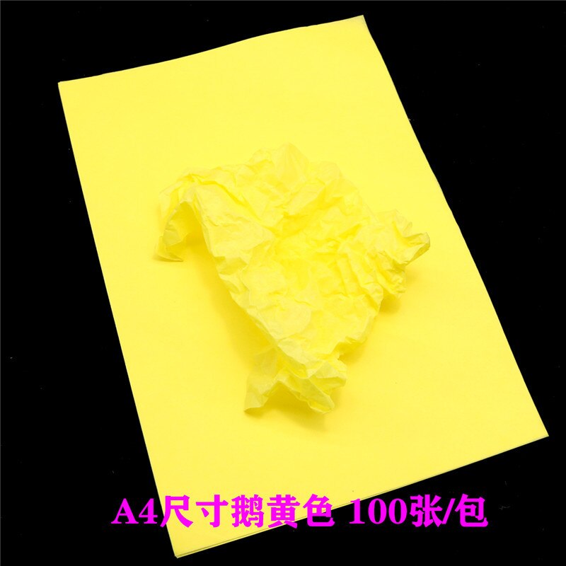 100/80pcs Tissue Paper A4 A5 Copy Tracing Paper Wrapping Paper Shoes Clothes Lining Compartment Moisture-proof Sydney Paper: A4 lightyellow 100pc