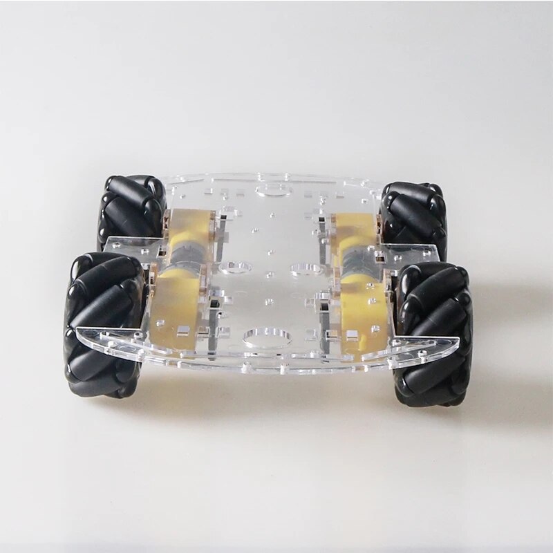 60mm Mecanum Wheel DIY 4WD RC Intelligent Mobile Robot Platform Kit 4pcs TT Motors for Maker Learning