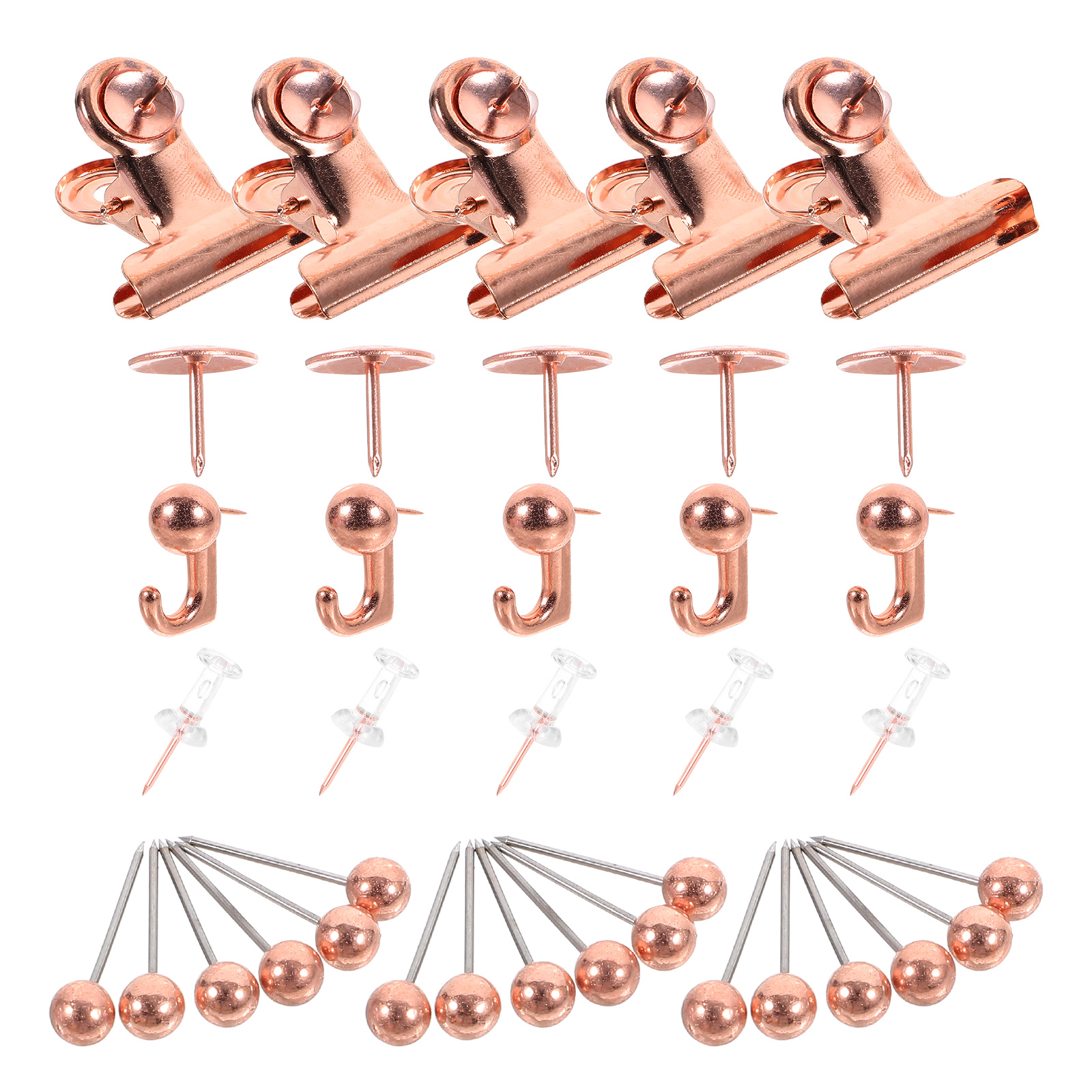 Ganchos de alfileres de Metal dorado, tachuelas para pulgar, marcadores de mapa, accesorios creativos de tablero de corcho, chinchetas de pared, tablones de anuncios para oficina: Blanco