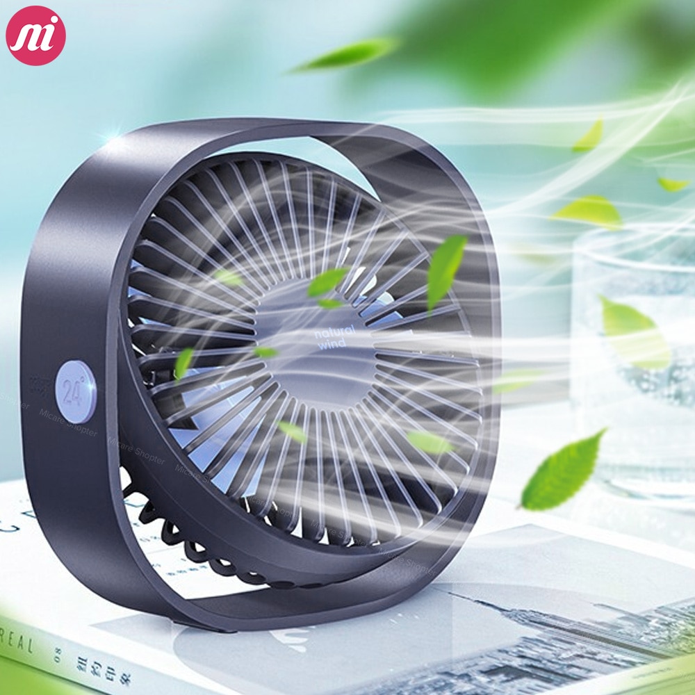 Mini Usb Tafel Ventilator Draagbare Airconditioning Voor Thuis 3 Speed Cooling Ventilator Koeler Desktop Fans 360 Rotatie Verstelbare