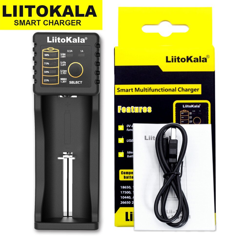 Genuine Liitokala Lii-500 18650 battery charger Lii-402 lii-202 lii-100 lii-S1 18650 Charger For 26650 21700 AA AAA batteries