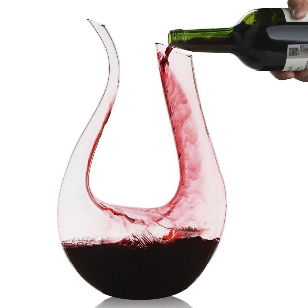 Carafe à Vin Avec Chambre De Refroidissement – En Verre Transparent – Pour Saké, Vin, Boissons Froides – Design Ergonomique