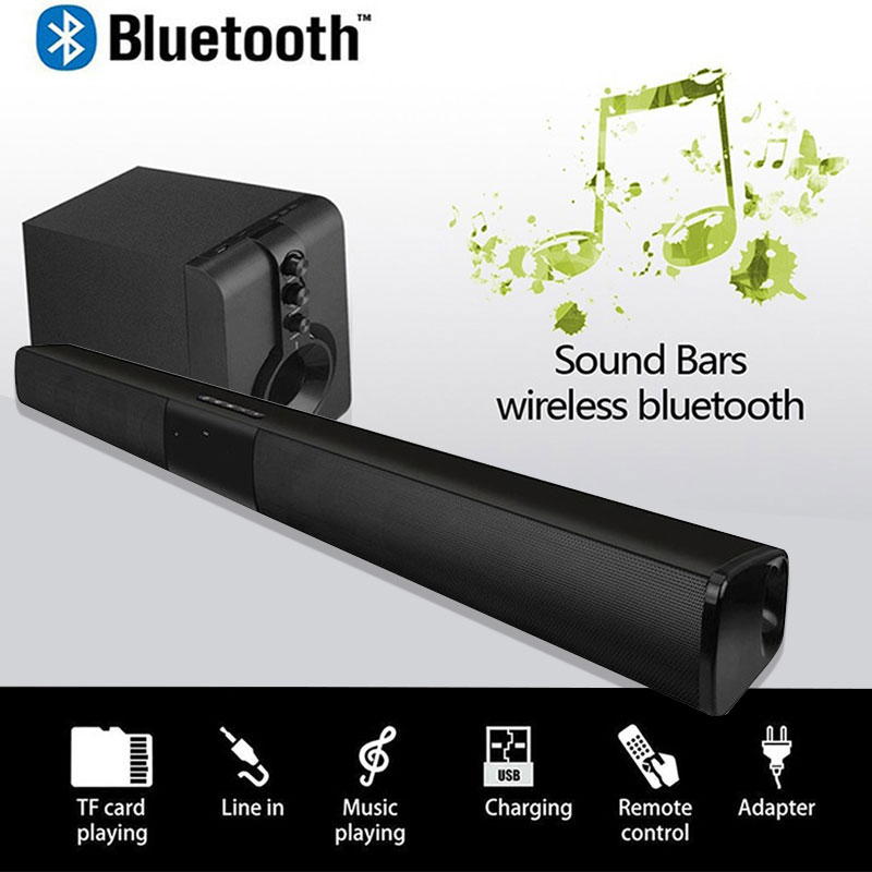 Draadloze Sound Blaster Familie Stereo Speaker Tv Geluid Bar Bedrade En Draadloze Bluetooth 4.0 Home Soundbar Stereo Voor Pc Theater