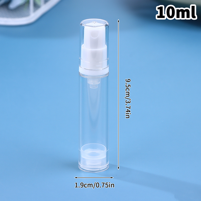 5/10/15ml mini draagbare vacuümflesjes, lege vloeibare lotionsprayflesjes, navulbare make-up cosmetica parfumflesjes: Lichtgroen