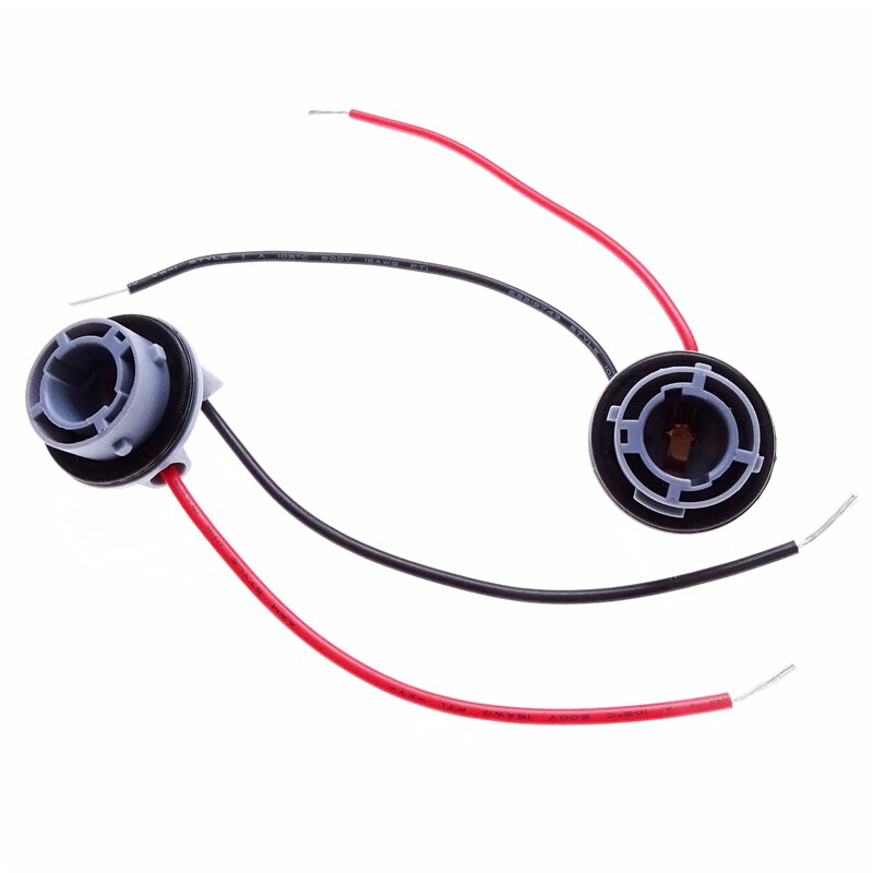 2Pcs 1156 Bulb Socket Adapter Connector Auto Gloeilamp Base Led Richtingaanwijzer Lamp Kabelboom Connector Auto Licht accessoires