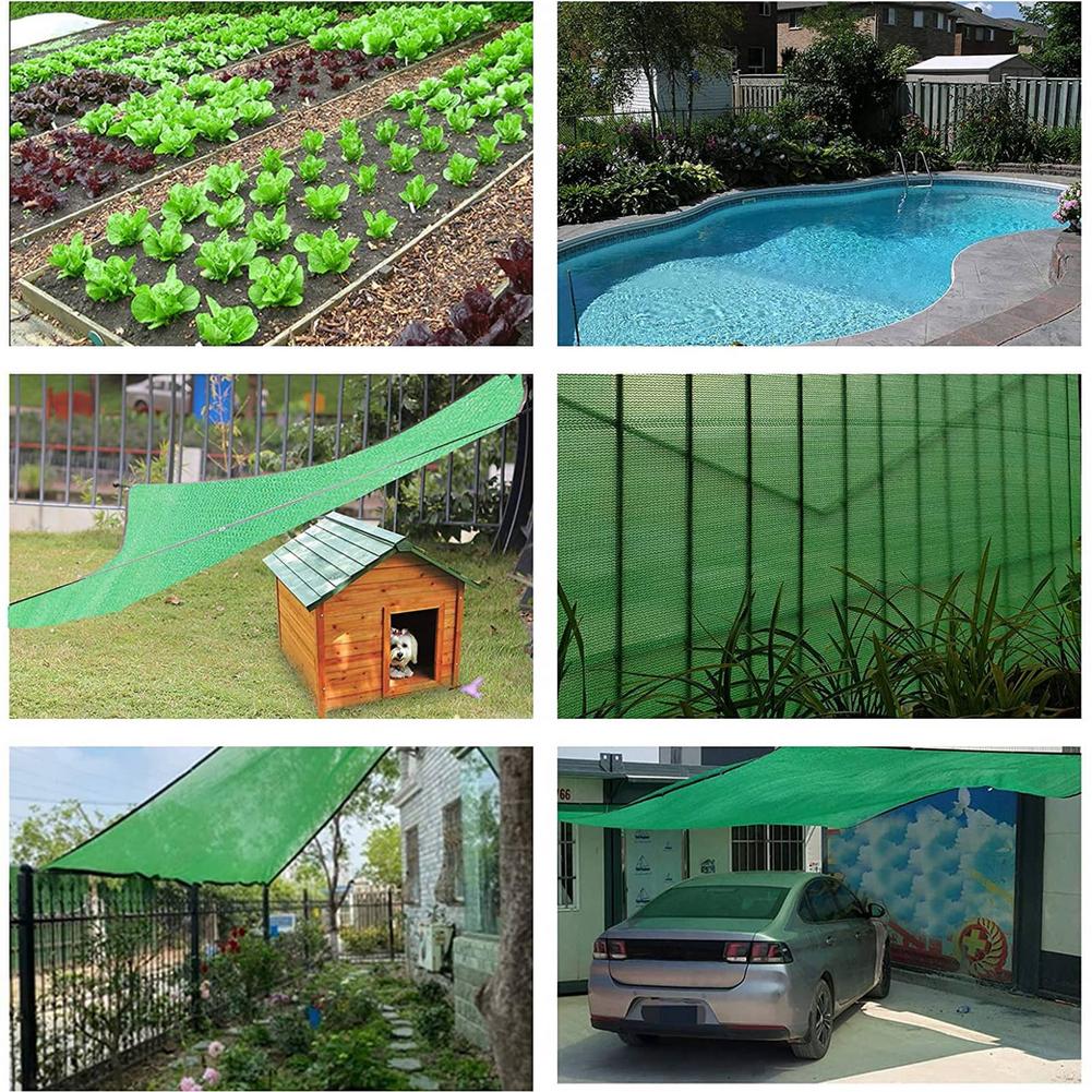 UV Resistant Green Shade Cloth Garden Waterproof Mesh Shade Balcony Shade Netting Cloth