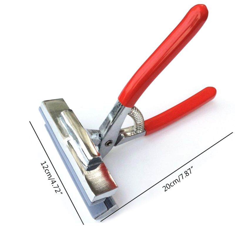 12cm oljemålningstångklämma med rött handtag sträckt dukduk tyg brett käftsträckningsverktyg för reklamtryck