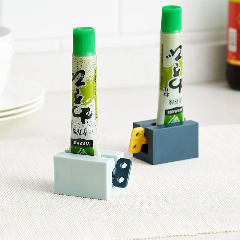 1Pc 4 Colors Home Plastic Toothpaste Tube Squeezer Easy Dispenser Rolling Holder Bathroom Supply Tooth Cleaning Accessories