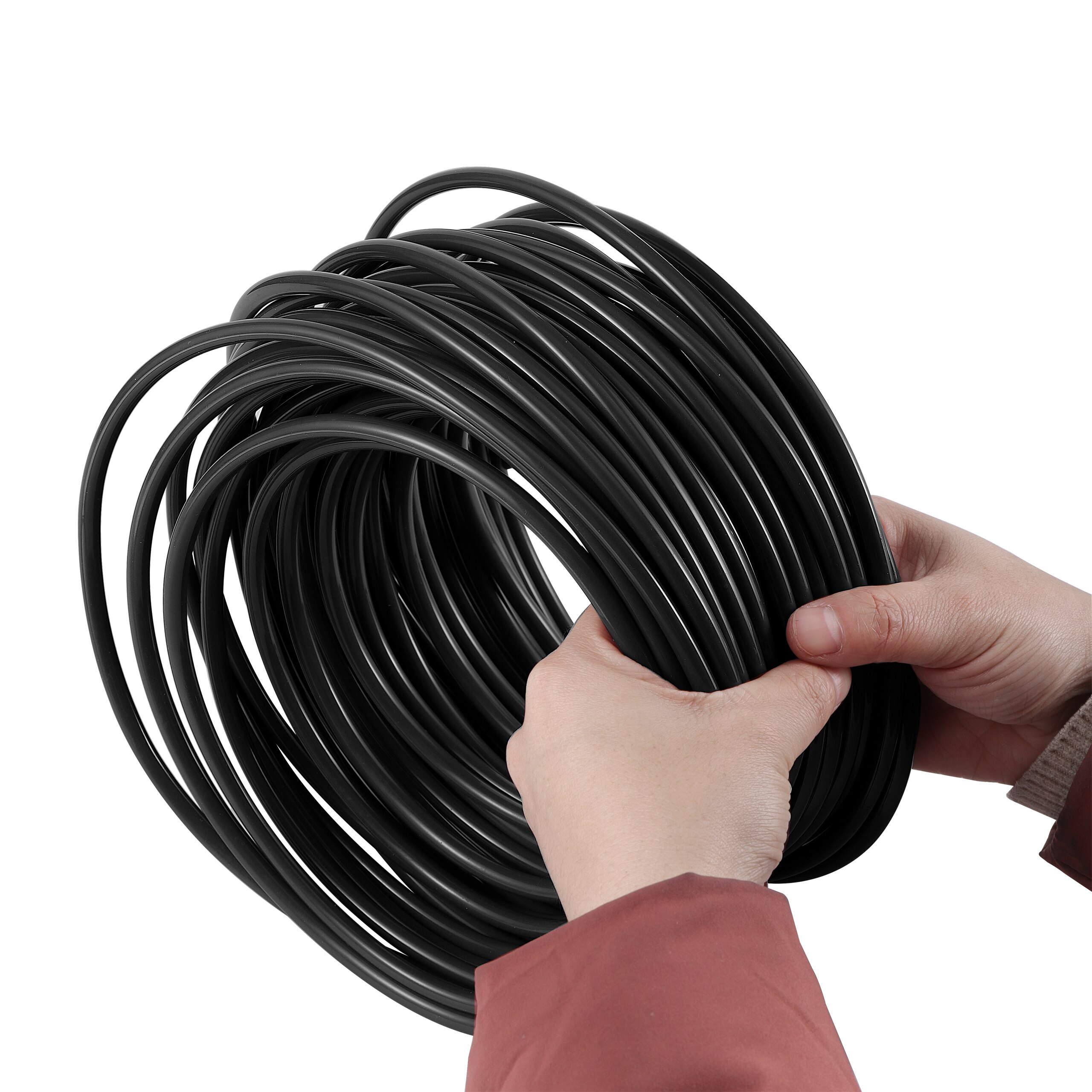 2m 5m 4/7mm PVC Water Hose Garden Irrigation 1/4'' Pipe Micro Drip Misting System Tubing Greenhouse Agriculture Watering Fitting