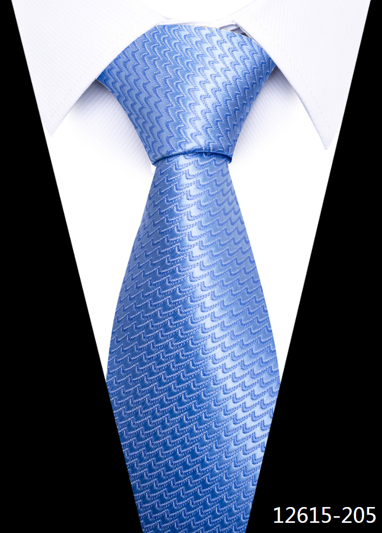 Krawat Gravatas moda Hurtownia Tkany krawat 8 cm Akcesoria ślubne Niebieski mężczyzna kropka dopasowanie Grupa impreza gabinet: imbir