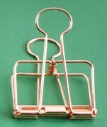 6 stk papirclips 20 32 49 mm fold-back metal binder clips sorte greb klemmer kontor skole papirvarer papir dokument clips: Guld --20mm-12 stk