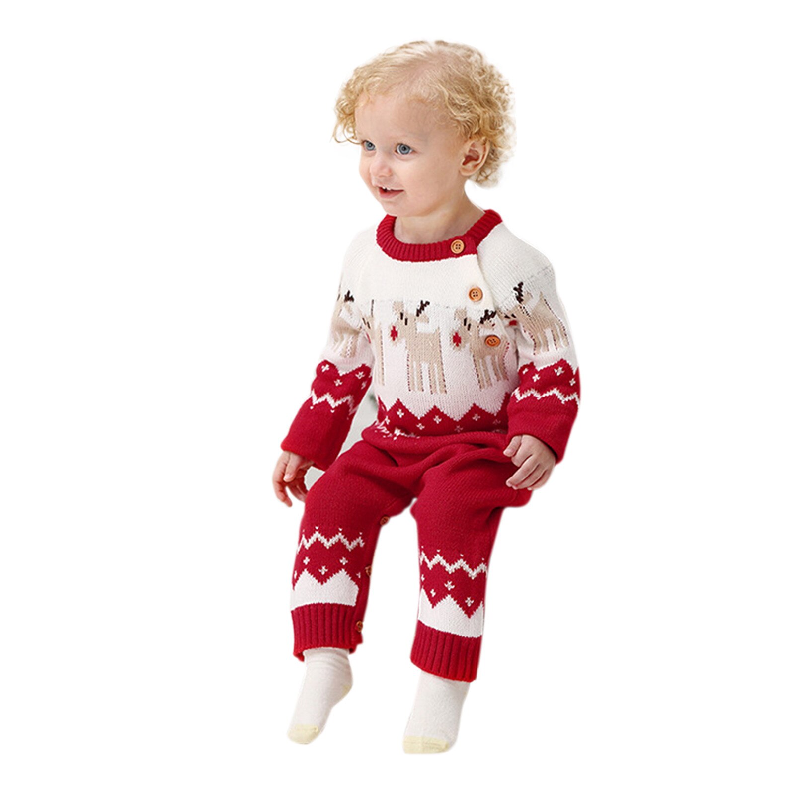 Appena nato Del bambino Della Ragazza del Ragazzo Manica Lunga in Maglia Del Fumetto Di Natale Vestiti Del Pagliaccetto Della Tuta per Vestiti Del bambino di Nuovo Stile del Vestito corpo E Pagliaccetti