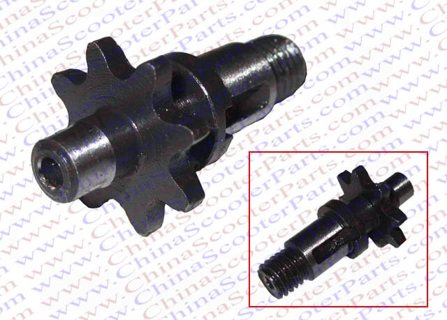 Pignon de pignon avant de Moto refroidi à l'eau, 6 7 8 9 6T 7T 8T 9T 39CC B1 Mini Moto vélo 25H 6MM chaîne 8MM filetage: 8T