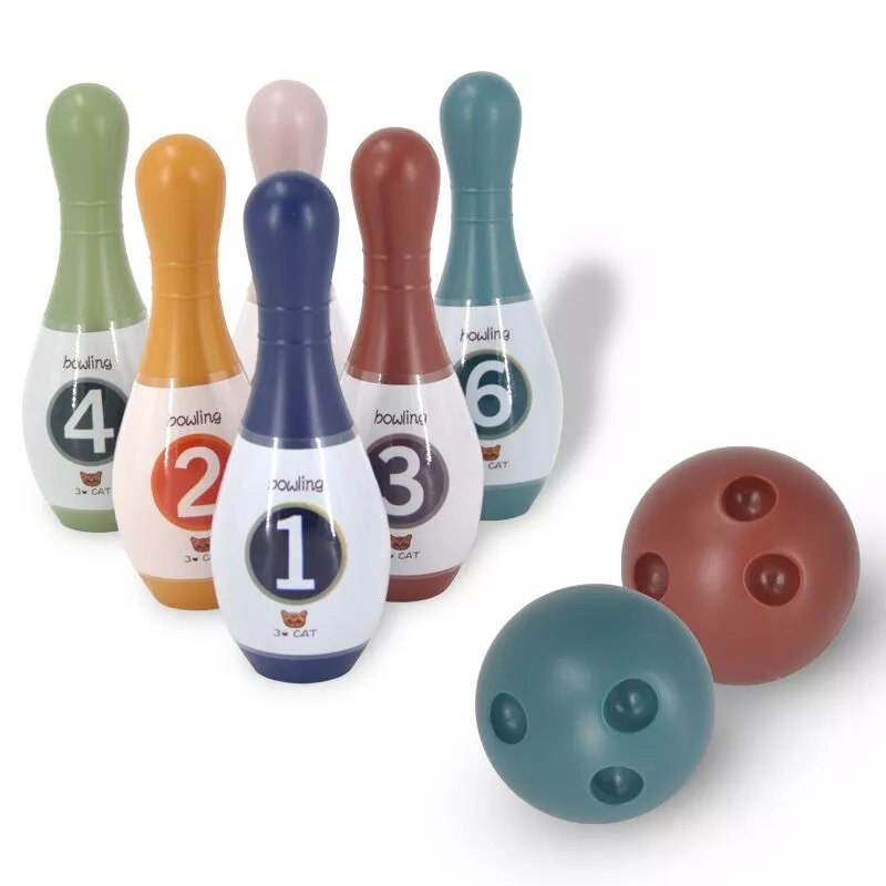 drinnen freundlicher Bowling Sportspielzeug Eltern-Art Interaktive Spiele Jungen Mädchen draussen Sportspiel Spielzeug Für freundlicher Mit Paket
