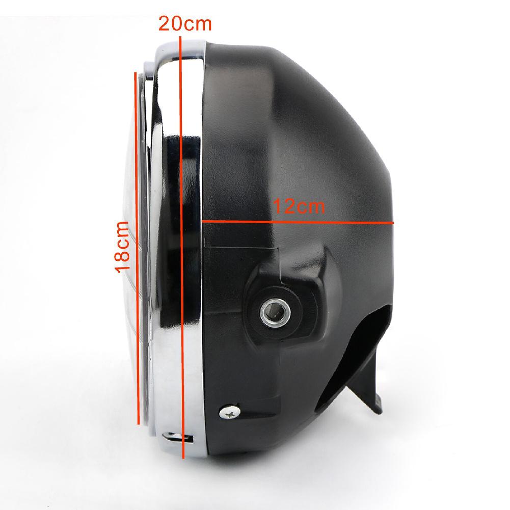 For Honda CB series 7 Inch 35W Universal Motorcycle Headlight Yellow Crystal Glass Clear Lens Beam Round LED HeadLamp