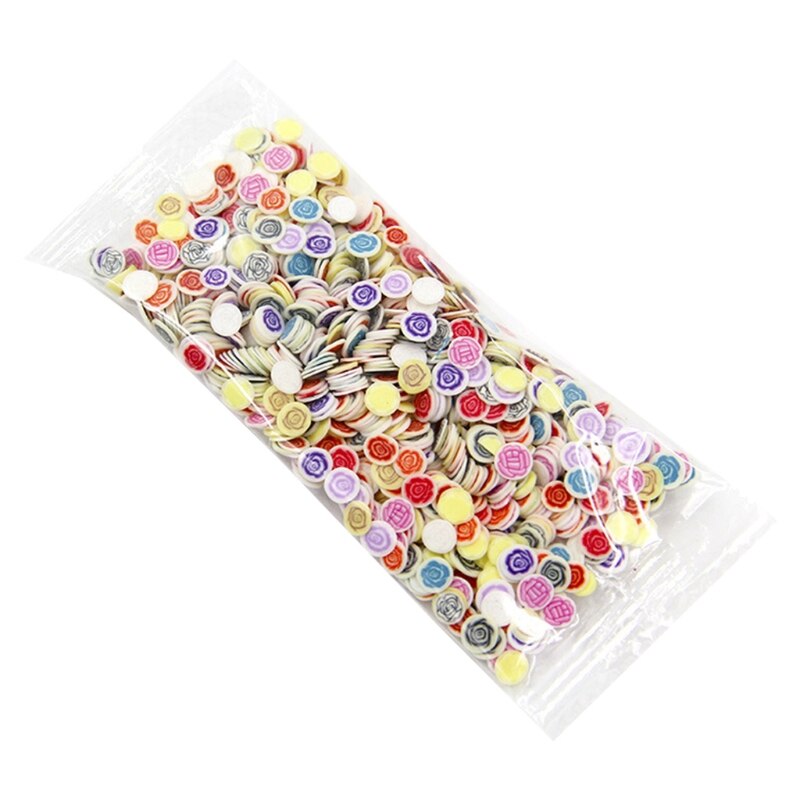 1000 Teile/paket Ton Harz Füllungen Handwerk Obst Blatt Blumen Muster Bunte Mixed Füllstoff für DIY Epoxy Harz Schmuck Nail art dezember: 11