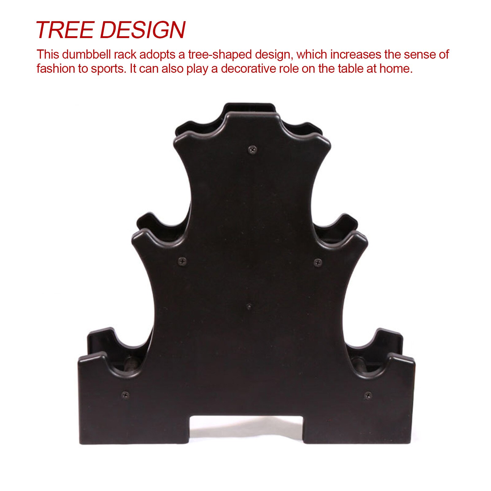 3-Tier Weight Lifting Rack Stands Dumbbell Weightlifting Holder Dumbbell Floor Bracket Home Exercise Accessories