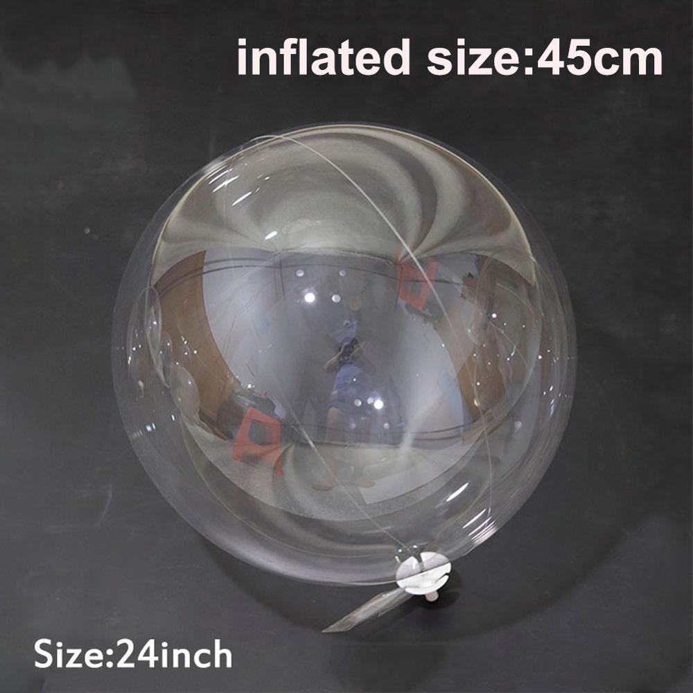 10Pcs 8/10/18/20/24 Inch Transparante Ballon Bobo Clear Ballons Kerst Bruiloft Verjaardag Party Decoraties kids Helium Ballonnen: 24inch