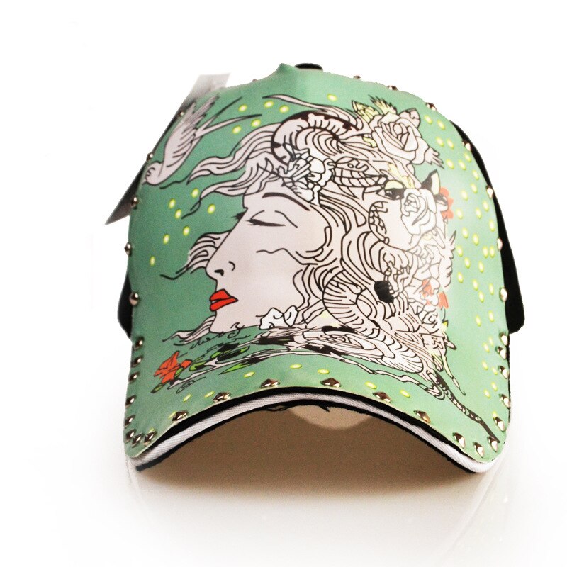 FS Luxury Brand 3D Stampa Drago Cinese Berretti da baseball con Rivetto Estate Uomo Donna Cappello Street Hip Hop Cap Gorras Para Hombres