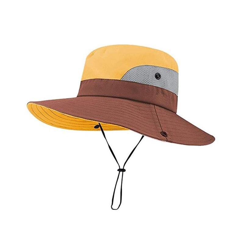 Upf 50 + Zonnehoed Emmer Waterdicht Zomer Mannen Vrouwen Bescherming Breed Uv Lange Zon Wandelen Grote Vissen Rand Outdoor hoed Boonie Q1I1