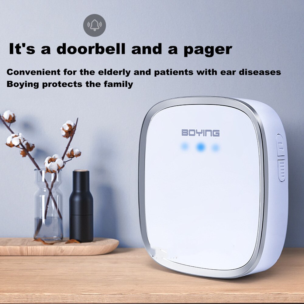 Wireless Bell Ring Doorbell Waterproof And Dust-proof 300M Range 4 Gear Volume