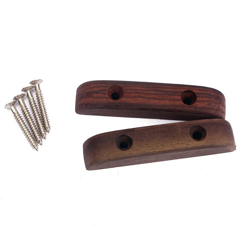 2Pack Rosewood Bass Thumb Rest Thumbrest with Mounting Screws for Bass Guitar
