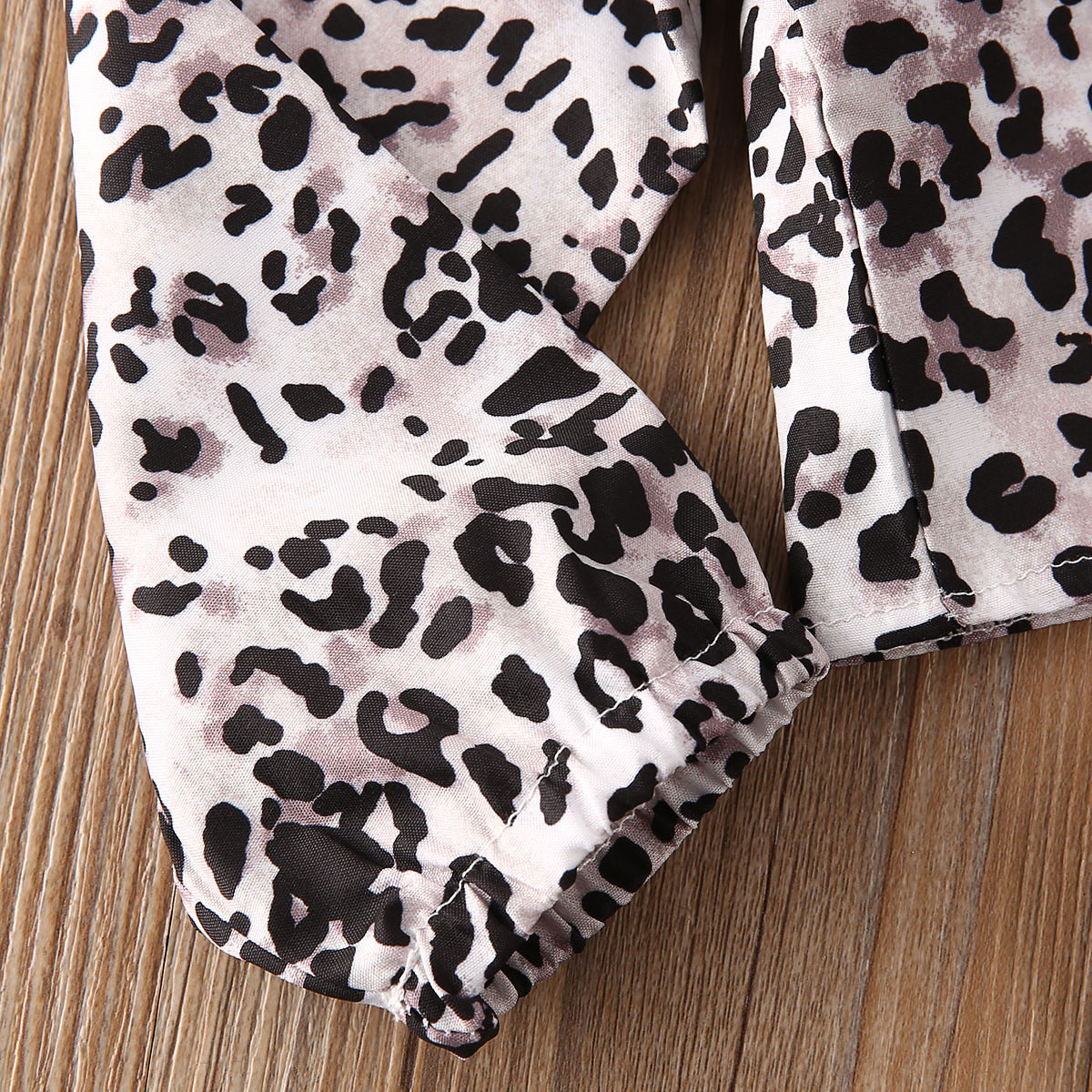 Pudcoco lente herfst kinderkleding voor meisjes, blouse met lange mouwen en zeemeerminrokken, luipaardprint, casual, 2 stuks pakken, meisjeskledingset