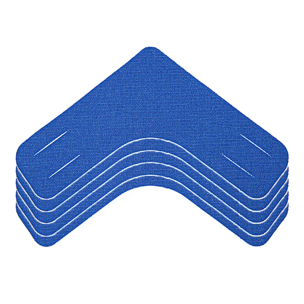 5 stks V-vormige Kinesiologie Tape Elastische Atletische Tape Ondersteunt & Beschermt Spieren, Knieën, Schouders & Fasciitis Plantaris voor Sport: Black