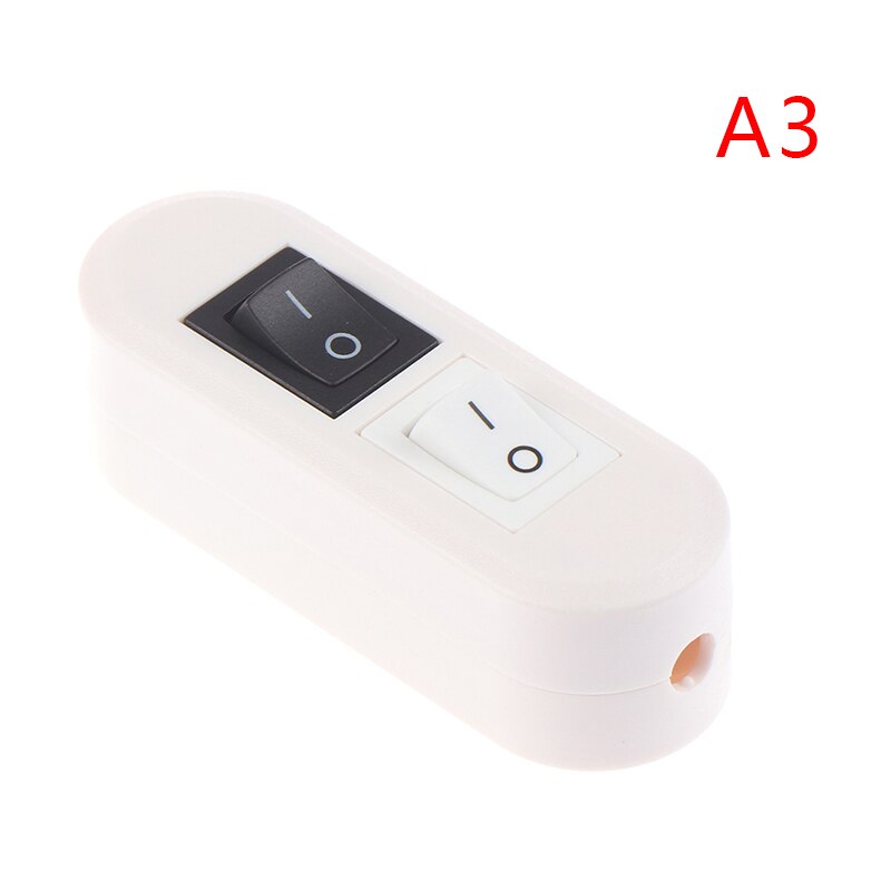 1pcs Double Control Table Lamp Floor Lamp Mother Lamp Online Switch Two-button Dual Control Switch: A3