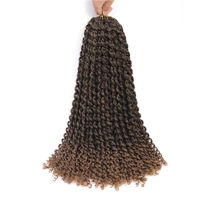 Leidenschaft Twist Häkeln Haar Wasser Welle Häkeln Flechten Haar Lange Böhmischen Haar Leidenschaft Twist Synthetische Natürliche Haar Erweiterungen: T1B/30 / 1 Teile/los