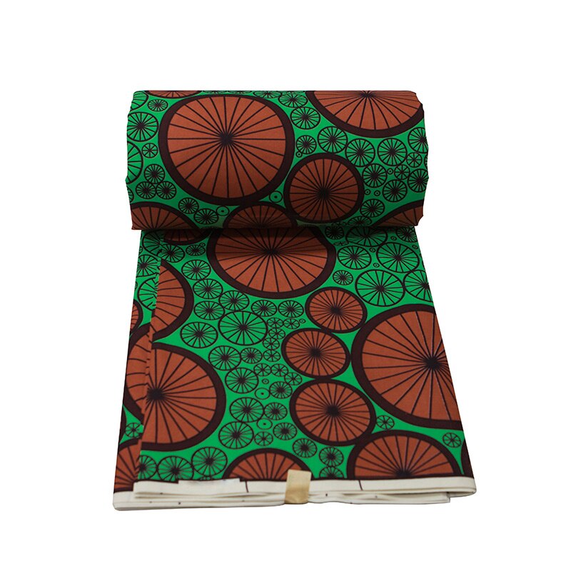 Tela de impresión Africana de 100% poliéster de Ankara Real cera 3/6 yardas para ropa de boda