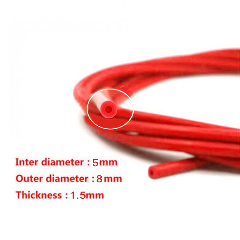 Manguera de vacío de 3MM, tubo Universal de silicona, equipo de aire y agua, 1 unidad