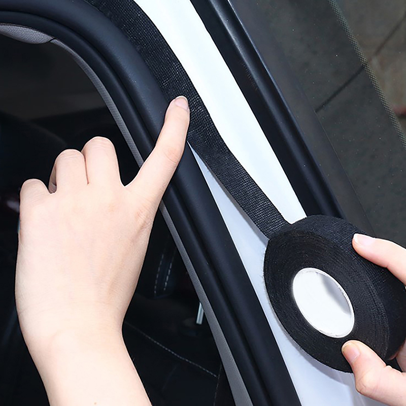 15m hitze beständiges Klebeband aus Stoff für Auto-Kabelbaum-Kabelbaum schutz stumm schalten, um ungewöhnliche Geräusche zu vermeiden