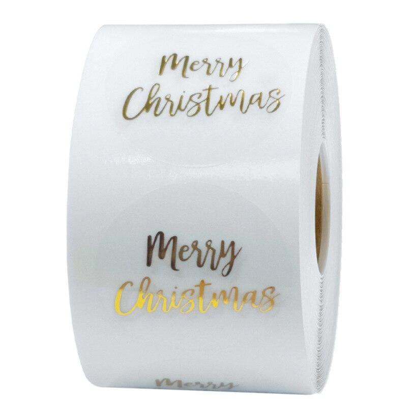 Christmas Sticker Cartoon Christmas Tree Santa Claus Paper Label Merry Christmas Cute Stickers Stationery Stickers: 500pcs