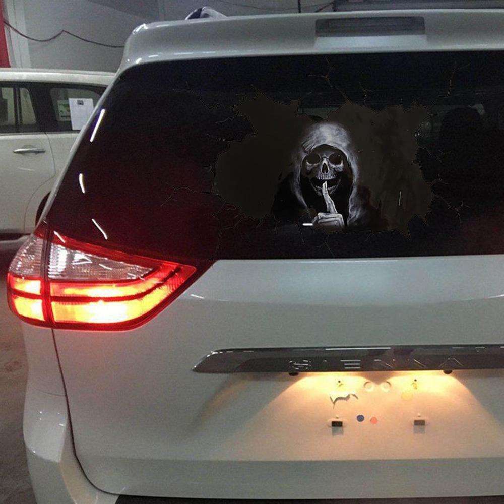 Car Styling Horror Silent Skull Sticker for Subaru Forester Outback Legacy XV Impreza Sport