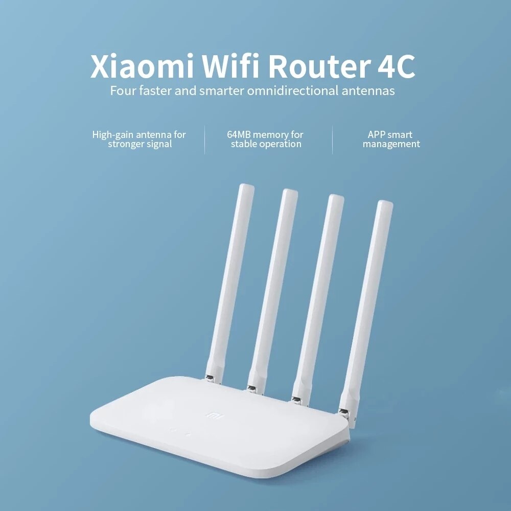 Xiaomi Mi Router 4A Wireless WiFi 2.4GHz 5.0GHz Dual Band 1167Mbps / Mi WiFi Router 4C 64MB 300Mbps 2.4G High Speed Wireless