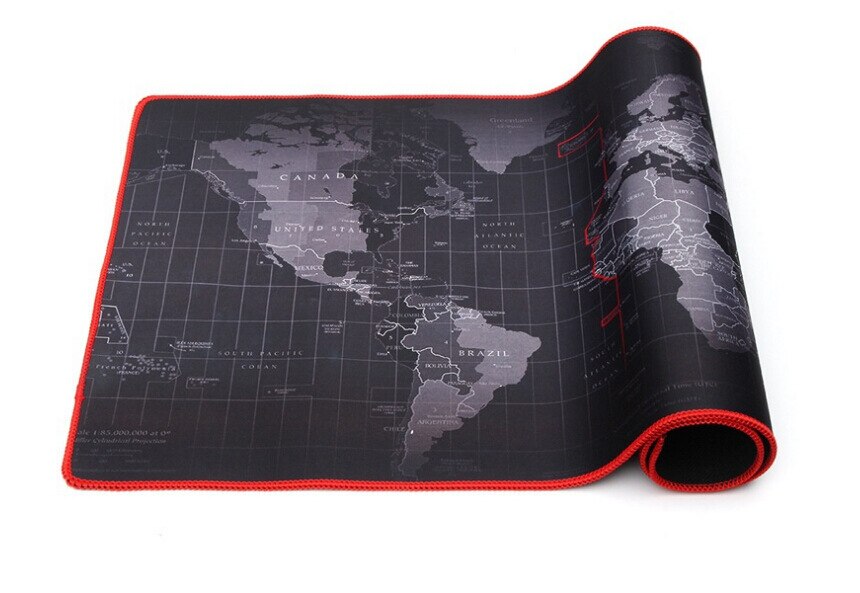 Large size durable gaming Mouse Pad Computer Mouse pad World Map Natural Rubber Mause Pad Keyboard Desk Mat Gamer desktop